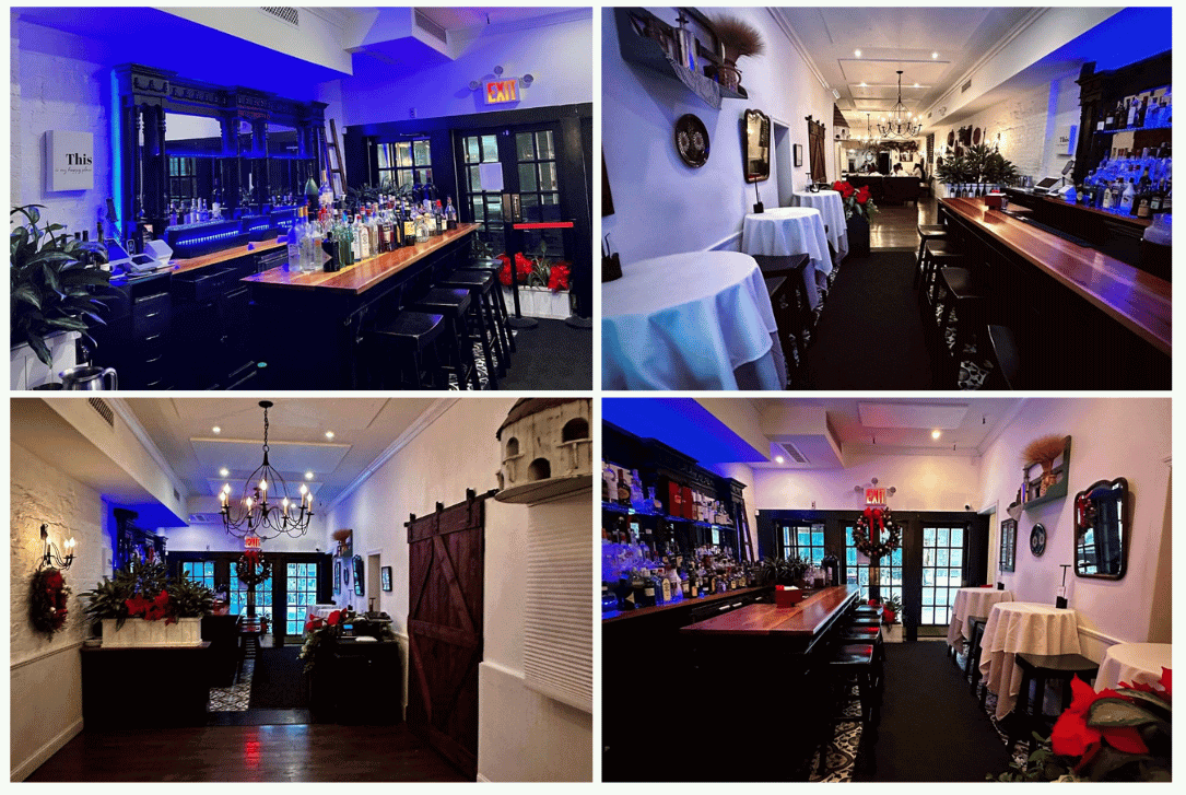 Collage of the bar